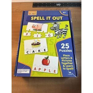 Puzzle Tots 25 Puzzle Set-Spell it Out-Spelling Educational Ages 4+